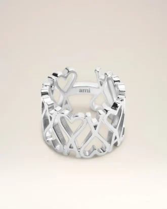 Ami de Coeur-ring i silvermässing