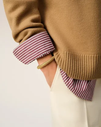 Armband i guld och mässing med pärlor