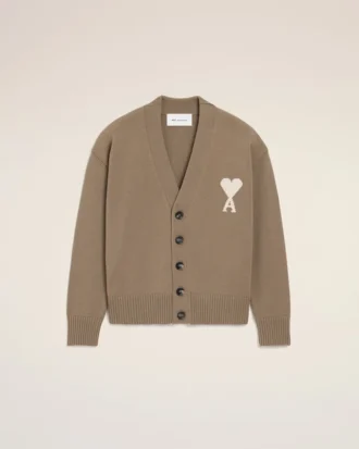 Beige Ami de Coeur Cardigan i ull