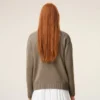 Beige Ami de Coeur Cardigan i ull Beige Ami de Coeur Cardigan i ull