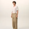 Beige arbetsbyxor i bomull Beige arbetsbyxor i bomull