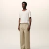 Beige baggybyxor i bomull