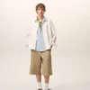 Beige bomullsbermudashorts Beige bomullsbermudashorts