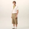Beige bomullsbermudashorts Beige bomullsbermudashorts