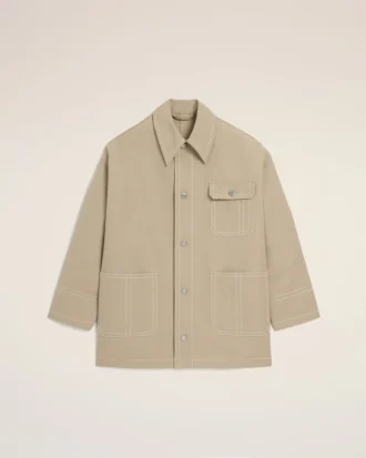 Beige bomullsjacka