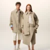 Beige bomullsjacka Beige bomullsjacka