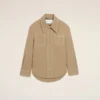 Beige bomullsjacka med knappar Beige bomullsjacka med knappar