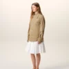 Beige bomullsjacka med knappar Beige bomullsjacka med knappar