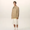 Beige bomullsjacka med knappar Beige bomullsjacka med knappar
