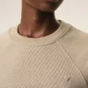 Beige bomullssweatshirt med Ami de Coeur-prägling