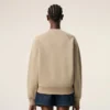 Beige bomullssweatshirt med Ami de Coeur-prägling