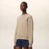 Beige bomullssweatshirt med Ami de Coeur-prägling