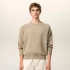 Beige bomullssweatshirt med Ami de Coeur-prägling