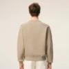 Beige bomullssweatshirt med Ami de Coeur-prägling