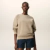 Beige bomullssweatshirt med Ami de Coeur-prägling