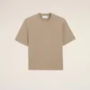 Beige bomullströja med Ami de Coeur-prägling Beige bomullströja med Ami de Coeur-prägling