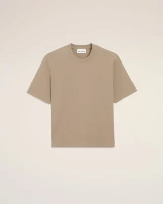 Beige bomullströja med Ami de Coeur-prägling