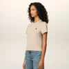 Beige kort Ami de Coeur T-Shirt i bomull Beige kort Ami de Coeur T-Shirt i bomull