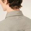 Beige långärmad skjorta i bomull med volanger Beige långärmad skjorta i bomull med volanger