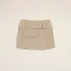 Beige minikjol i bomull Beige minikjol i bomull