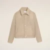 Beige nylonjacka med Ami de Coeur-knappar