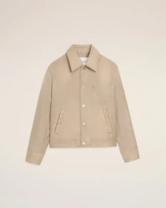 Beige nylonjacka med Ami de Coeur-knappar