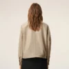 Beige nylonjacka med Ami de Coeur-knappar