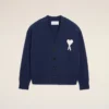 Blå Ami de Coeur Cardigan i ull Blå Ami de Coeur Cardigan i ull