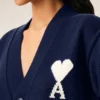 Blå Ami de Coeur Cardigan i ull Blå Ami de Coeur Cardigan i ull