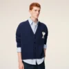 Blå Ami de Coeur Cardigan i ull Blå Ami de Coeur Cardigan i ull