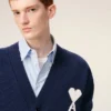 Blå Ami de Coeur Cardigan i ull Blå Ami de Coeur Cardigan i ull