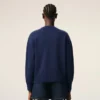 Blå Ami de Coeur Cardigan i ull med rund hals Blå Ami de Coeur Cardigan i ull med rund hals