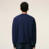Blå Ami de Coeur Cardigan i ull med rund hals Blå Ami de Coeur Cardigan i ull med rund hals