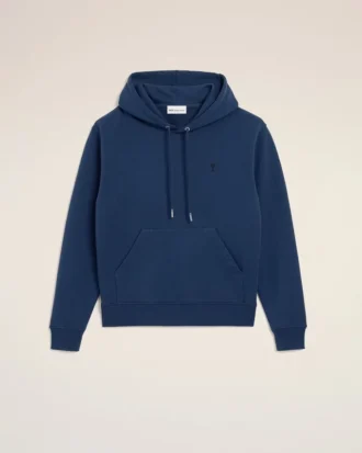Blå Ami de Coeur Hoodie i bomull