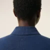 Blå Ami de Coeur Polo-tröja med stickad patch