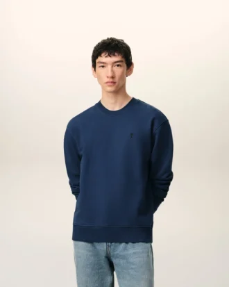 Blå Ami de Coeur-Sweatshirt i bomull