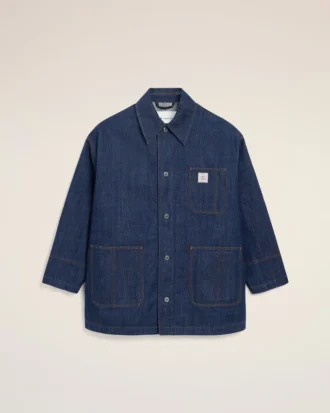 Blå bomullsjacka Ami Paris Heritage Label Worker