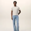 Blå bomullsjeans i stor passform Blå bomullsjeans i stor passform
