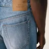 Blå bomullsjeans i stor passform Blå bomullsjeans i stor passform