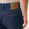 Blå bomullsjeans med ballongpassform