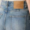 Blå bomullsjeans med utsvängda ben Blå bomullsjeans med utsvängda ben