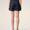 Blå bomullsshorts med Ami Paris Heritage-etikett