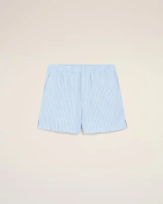 bl bomullsshorts med resr 1 330x413 - Bl&aring; bomullsshorts med res&aring;r