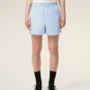 Blå bomullsshorts med resår Blå bomullsshorts med resår