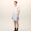 Blå bomullsshorts med resår Blå bomullsshorts med resår