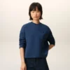 Blå bomullssweatshirt från Ami de Coeur Blå bomullssweatshirt från Ami de Coeur