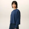 Blå bomullssweatshirt från Ami de Coeur Blå bomullssweatshirt från Ami de Coeur