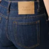 Blå bootcut-jeans i bomull Blå bootcut-jeans i bomull