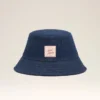 Blå denimhatt med Ami Paris Heritage-märke Blå denimhatt med Ami Paris Heritage-märke