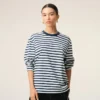 Blå långärmad Mariniere-T-shirt i bomull från Ami de Coeur Blå långärmad Mariniere-T-shirt i bomull från Ami de Coeur